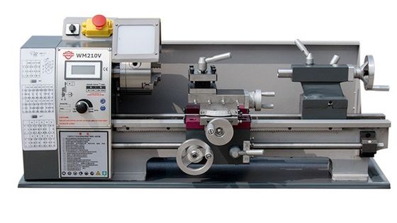 Tour horizontal de machines en métal de machine de petit prix de WM210V avec machine de tour en métal de certificat de la CE la mini